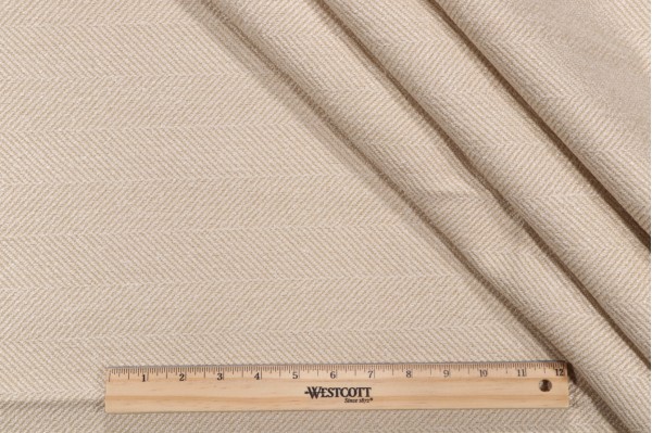 Valdese Weavers Jumper Woven Crypton Home Finish Upholstery Fabric in Tusk