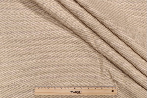 Club Woven Upholstery Fabric in Oatmeal