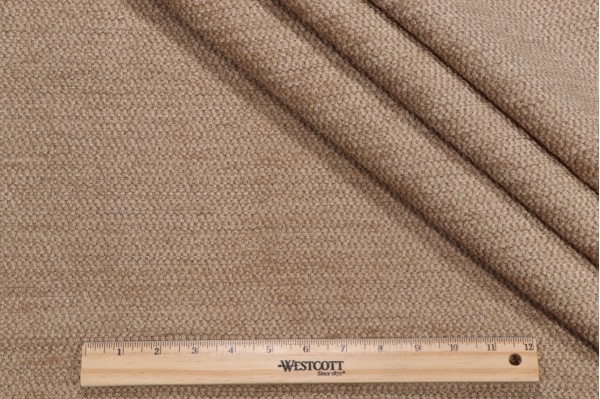 Regency Woven Chenille Upholstery Fabric in Buff