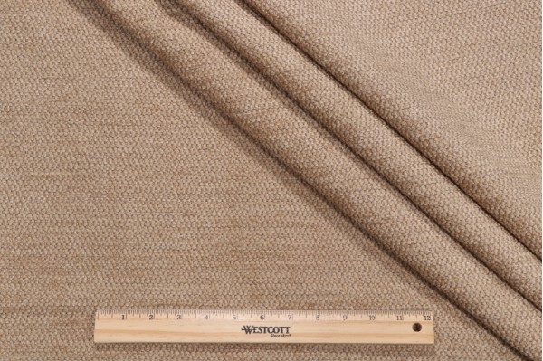 Regency Woven Chenille Upholstery Fabric in Buff