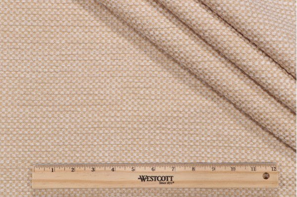 Robert Allen Eyre Woven Chenille Upholstery Fabric in Cream