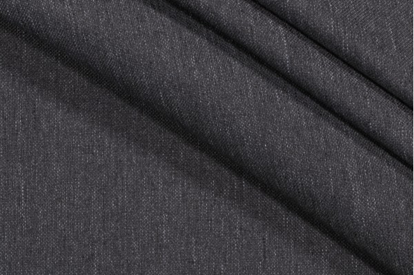 Solartex Solid Woven Outdoor Fabric in Charcoal