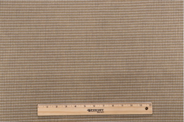 Techlon Texture Solid Woven Outdoor Fabric in Cornbread/Grey