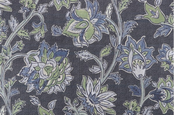 Click for Lacefield Malli Printed Cotton Blend Drapery Fabric in Navy  Lacefield Malli Printed Cotton Blend Drapery Fabric in Navy