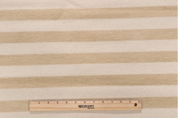 Robert Allen Tripleline Woven Chenille Upholstery Fabric in Bamboo