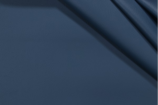 Solid Vinyl Upholstery Fabric in Deep Sea