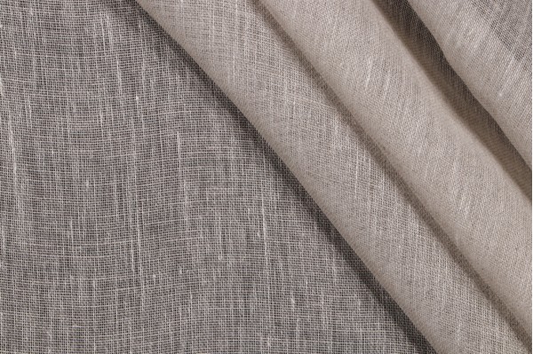 Lino Textiles Augusta Sheer Linen Drapery Fabric in Oatmeal 