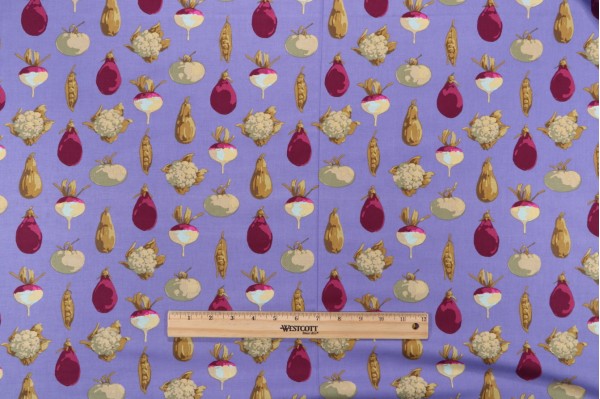 Click for Martha Negley Veggie Dot Digitally-Printed Cotton Craft Fabric in Blue for Free Spirit  Martha Negley Veggie Dot Digitally-Printed Cotton Craft Fabric in Blue for Free Spirit