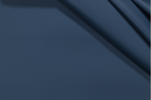Solid Vinyl Upholstery Fabric in Deep Sea