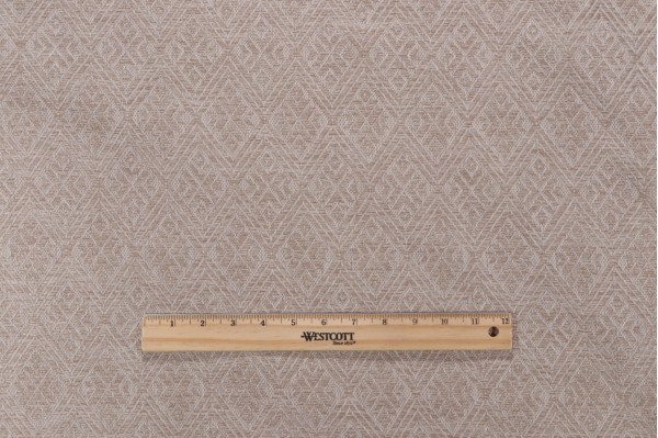 Diamond Woven Upholstery Fabric in Linen