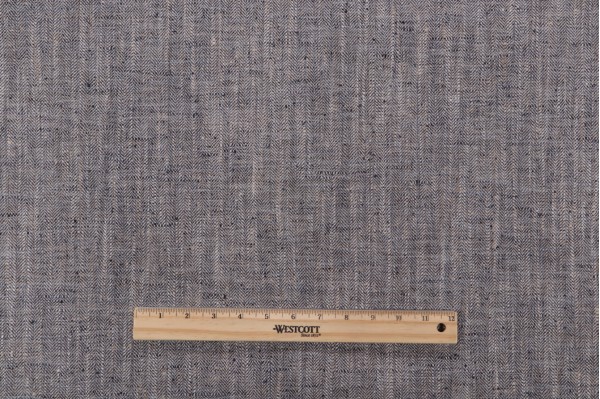 P Kaufmann Herringbone Woven Upholstery Fabric in Indigo