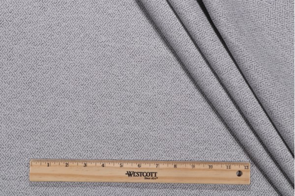 Myles Woven Upholstery Fabric in Nickel