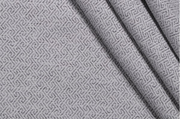 Myles Woven Upholstery Fabric in Nickel