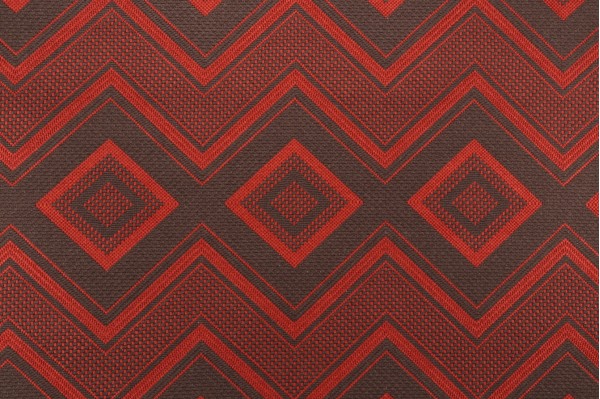 Durham Woven Upholstery Fabric in Scarlet