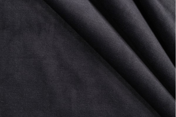 Clarke Velvet Upholstery Fabric in Carbon