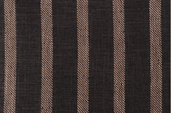 Stripe Woven Upholstery Fabric in Charcoal