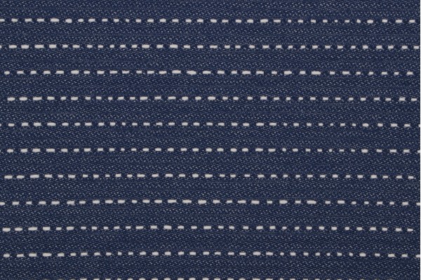 Floyd Stripe Woven Upholstery Fabric in Indigo