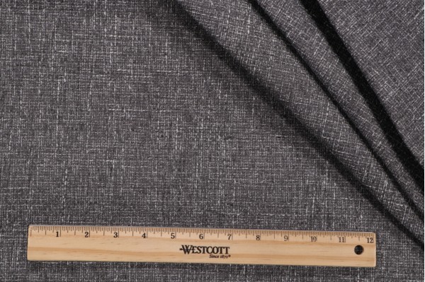 Phoenix Solid Woven Upholstery Fabric in Greystone