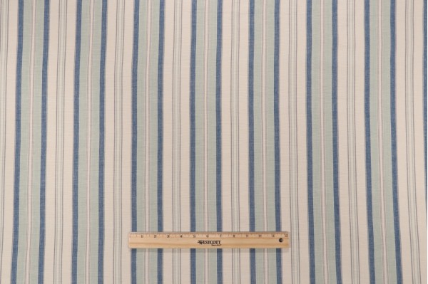 Romero Woven Decorator Fabric in Medium Blue
