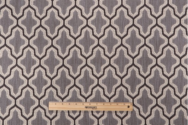 Myah Tapestry Upholstery Fabric in Smoke