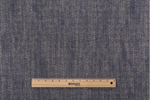 Poole Woven Upholstery Fabric in Indigo