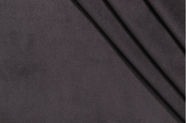 Dunlap Velvet Upholstery Fabric in Charcoal