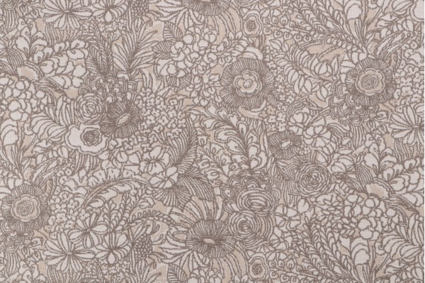 Sunbrella Floral Woven Solution Dyed Acrylic Outdoor Fabric in Pewter
