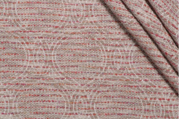 Sample of Golding Gia Woven Upholstery Fabric in Berry 