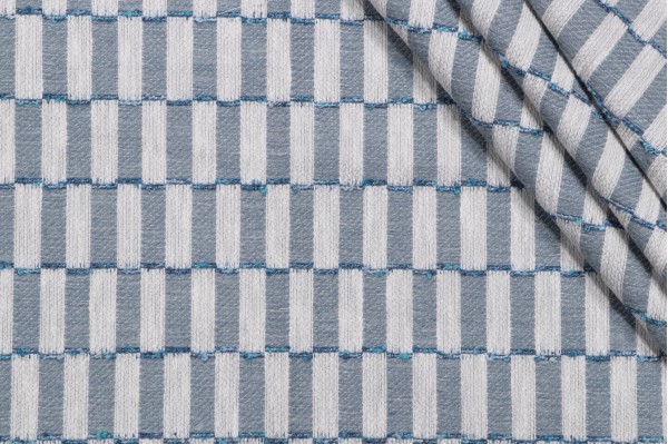 Mill Creek Double Up Woven Upholstery Fabric in Water 