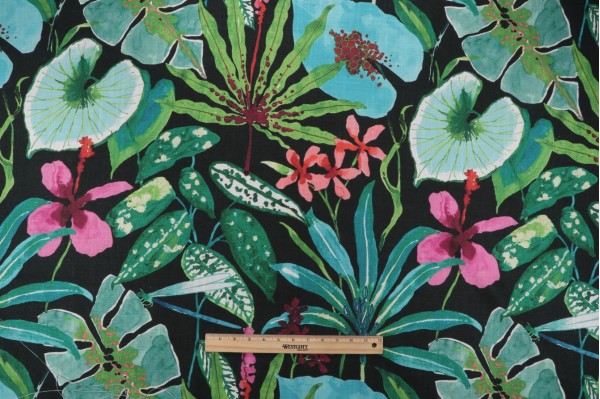 Swavelle/Mill Creek 104 Degrees-Granda Printed Polyester Drapery Fabric in Jungle 
