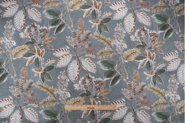 Swavelle/Mill Creek Summer Breeze-Marvy Printed Cotton Drapery Fabric in Kale 