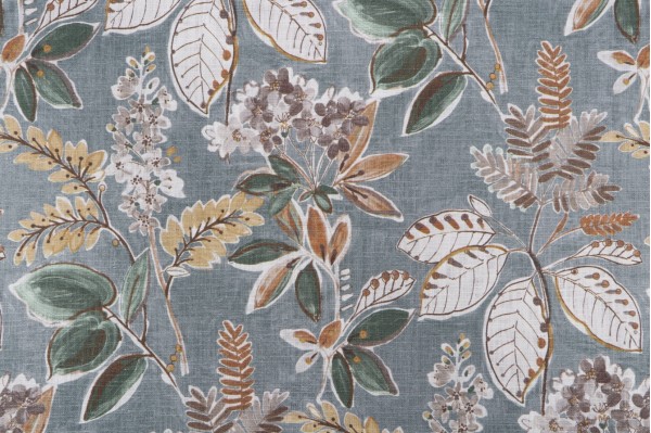 Swavelle/Mill Creek Summer Breeze-Marvy Printed Cotton Drapery Fabric in Kale 