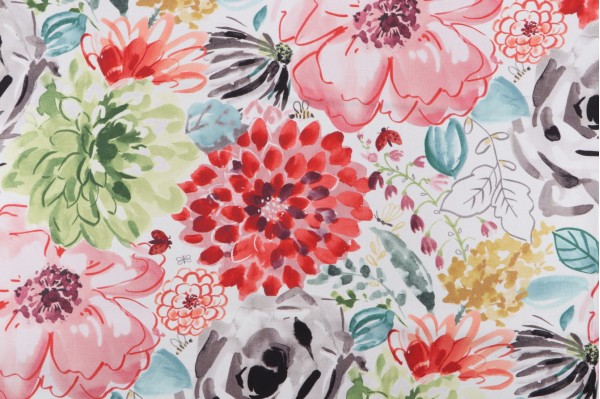 Swavelle/Mill Creek Wild Gathering-Opulence Printed Cotton Drapery Fabric in Multi 