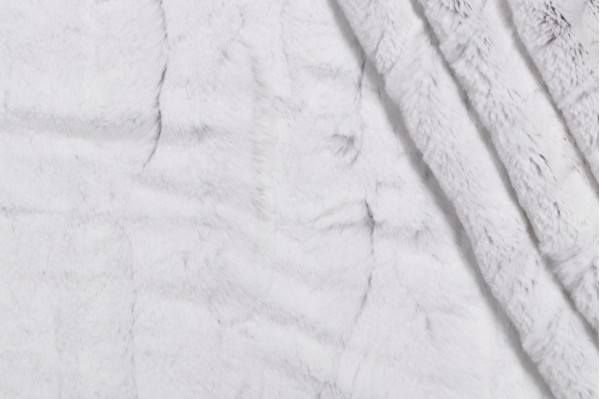 Swavelle/Mill Creek Polyllama Faux-Fur Decorator Fabric in Silver Fox 
