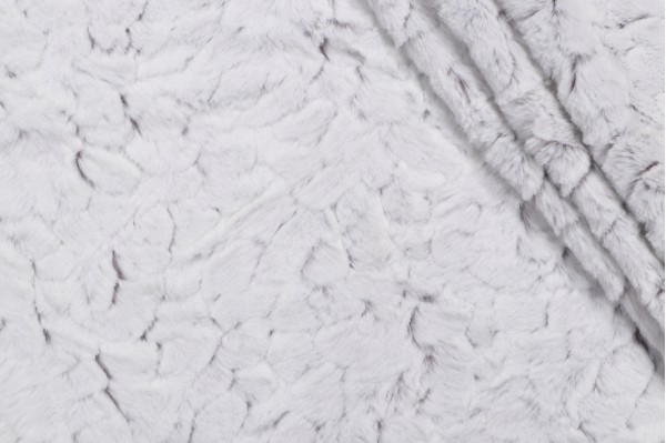 Mill Creek Fauxchilla Faux-Fur Decorator Fabric in Silver Fox 