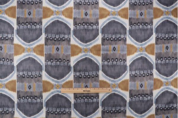 Swavelle/Mill Creek Resurgence-Hathor Printed Drapery Fabric in Icecap 