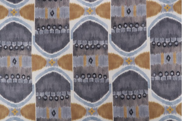 Swavelle/Mill Creek Resurgence-Hathor Printed Drapery Fabric in Icecap 