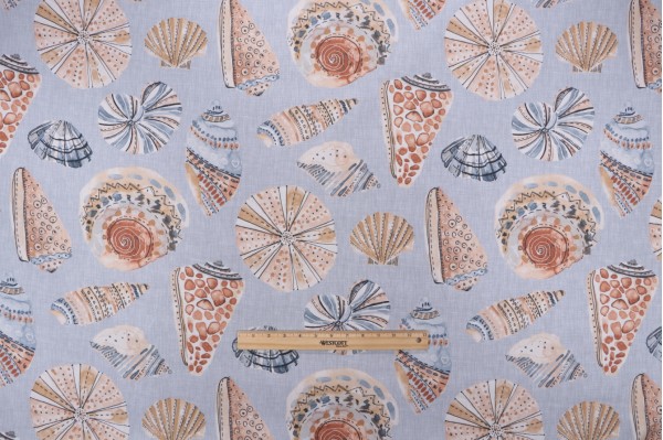 Magnolia Home Longboat Printed Cotton Drapery Fabric in Sunset 