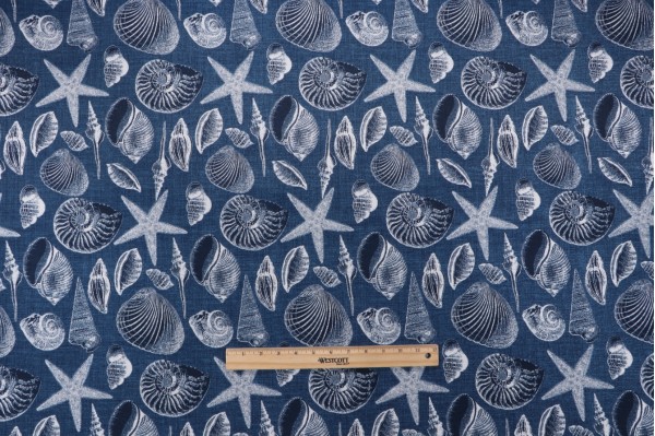 Bryant Fabrics Shoreline Printed Polyester Outdoor Fabric in Marine 
