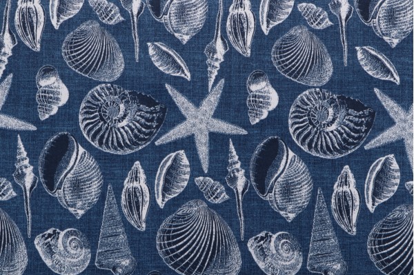 Bryant Fabrics Shoreline Printed Polyester Outdoor Fabric in Marine 