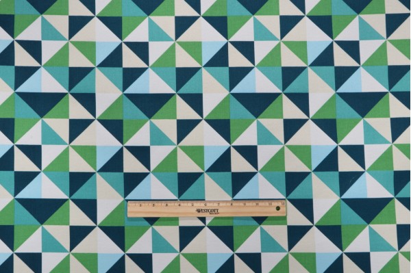 Bryant Fabrics Kaleidoscope Printed Polyester Outdoor Fabric in Nile 
