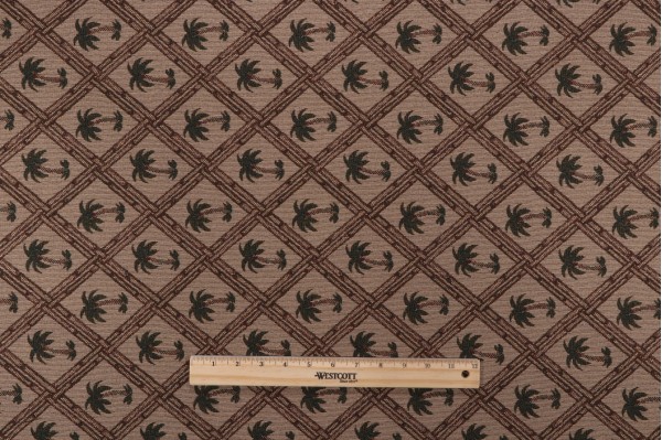 Oasis Tapestry Upholstery Fabric in Bamboo 