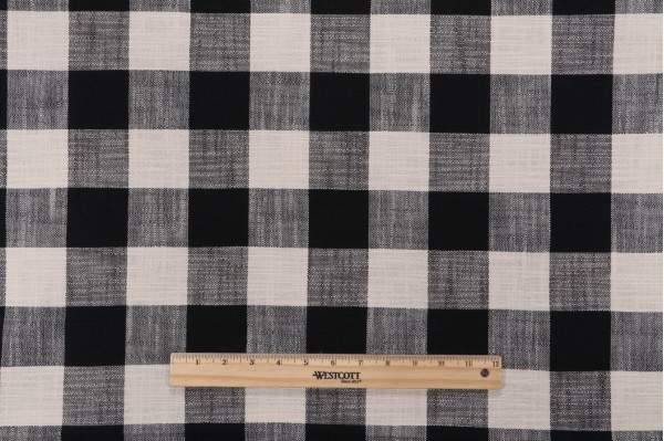 Blake Woven Upholstery Fabric in Raven 