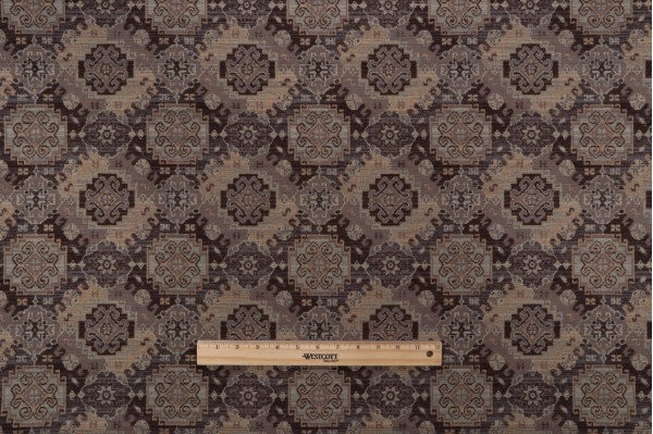 Rubatelli Woven Chenille Tapestry Upholstery Fabric in Truffle 
