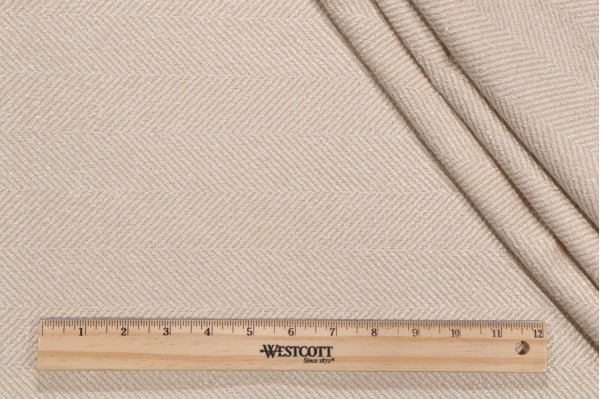 Valdese Weavers Jumper Woven Crypton Home Finish Upholstery Fabric in Tusk
