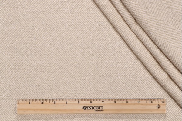 Valdese Weavers Jumper Woven Crypton Home Finish Upholstery Fabric in Tusk