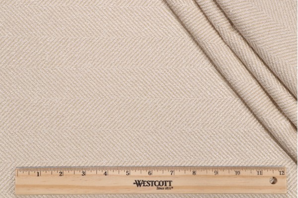 Valdese Weavers Jumper Woven Crypton Home Finish Upholstery Fabric in Tusk