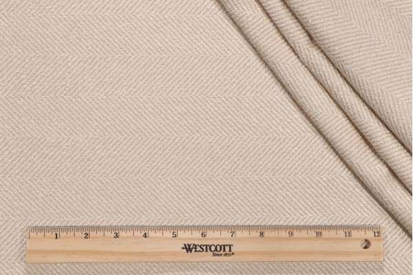 Valdese Weavers Jumper Woven Crypton Home Finish Upholstery Fabric in Tusk