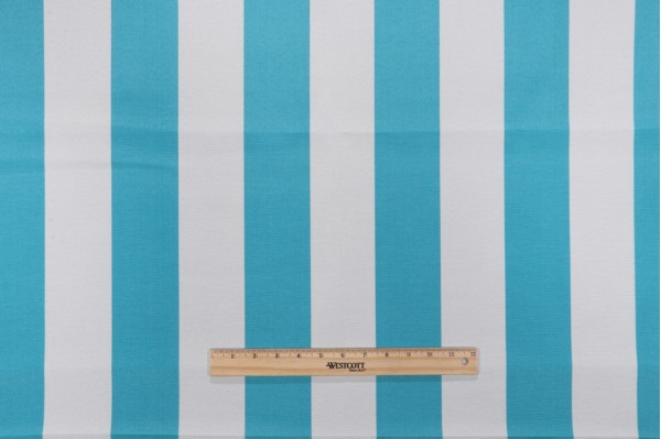 Richloom Cabana Printed Polyester Outdoor Fabric in Turquoise
