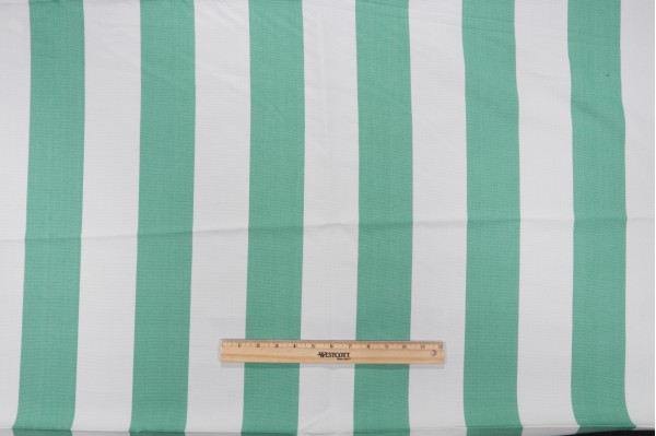 Solartex Cabana Stripe Woven Outdoor Fabric in Green
